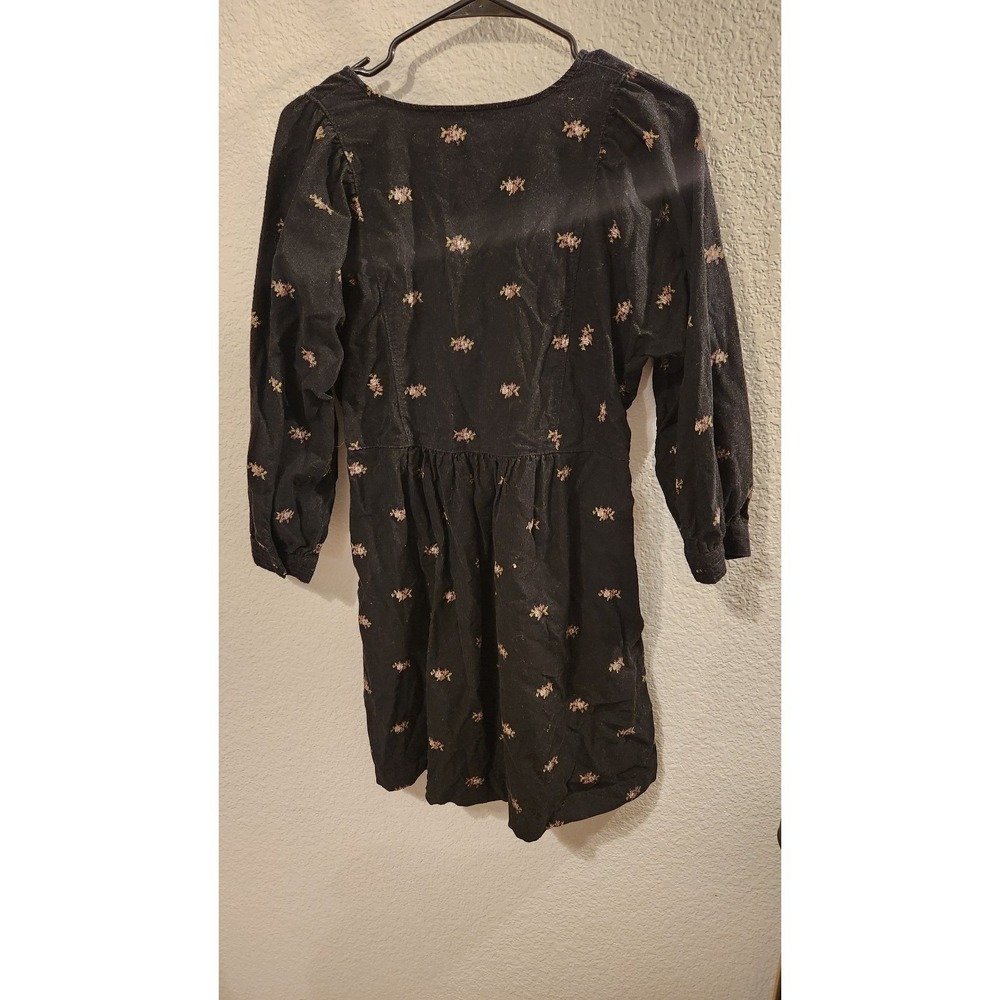 Madewell Dark Mini Dress with Floral Accents - Picture 2 of 3